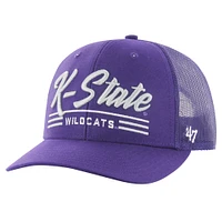 Men's '47 Purple Kansas State Wildcats Garner Trucker Adjustable Hat