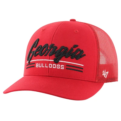 Men's '47 Red Georgia Bulldogs Garner Trucker Adjustable Hat