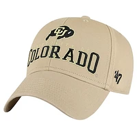 Men's '47 Khaki Colorado Buffaloes Powell MVP Adjustable Hat