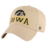 Men's '47 Khaki Iowa Hawkeyes Powell MVP Adjustable Hat