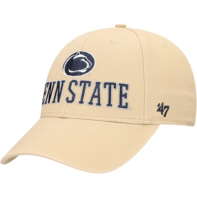 Men's '47 Khaki Penn State Nittany Lions Powell MVP Adjustable Hat