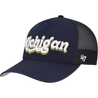 Women's '47 Navy Michigan Wolverines Biloxi Hitch Adjustable Hat