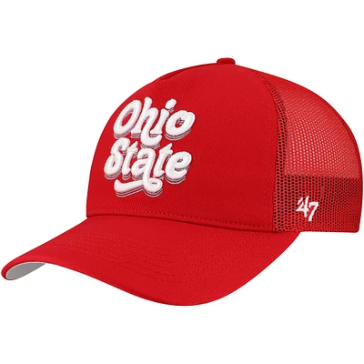 Women's '47 Scarlet Ohio State Buckeyes Biloxi Hitch Adjustable Hat