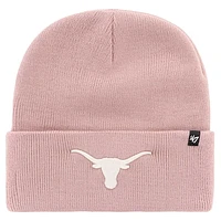 Women's '47 Pink Texas Longhorns Haymaker Cuffed Knit Hat