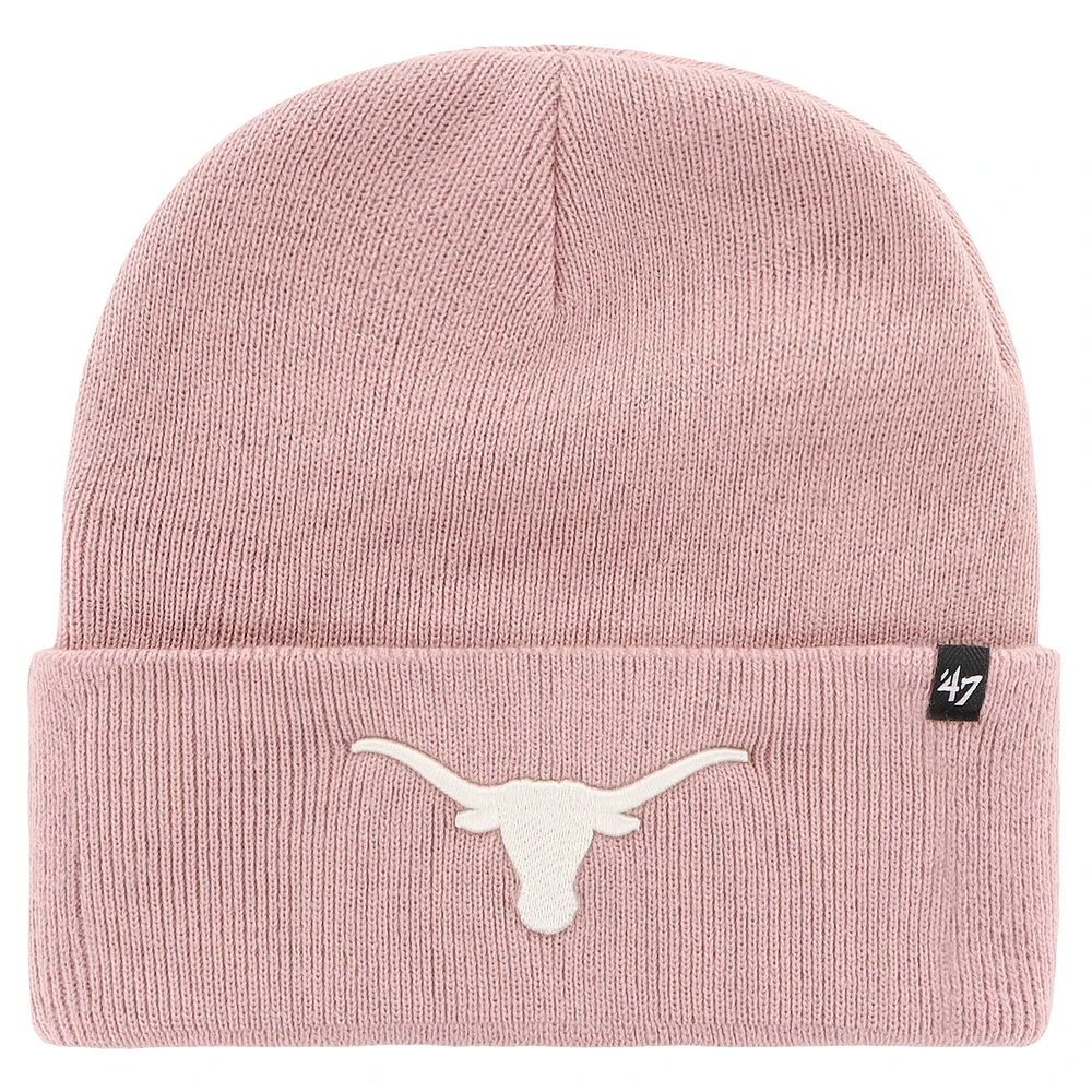 Women's '47 Pink Texas Longhorns Haymaker Cuffed Knit Hat