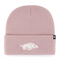 Women's '47 Pink Arkansas Razorbacks Haymaker Cuffed Knit Hat