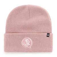 Women's '47 Pink Florida State Seminoles Haymaker Cuffed Knit Hat