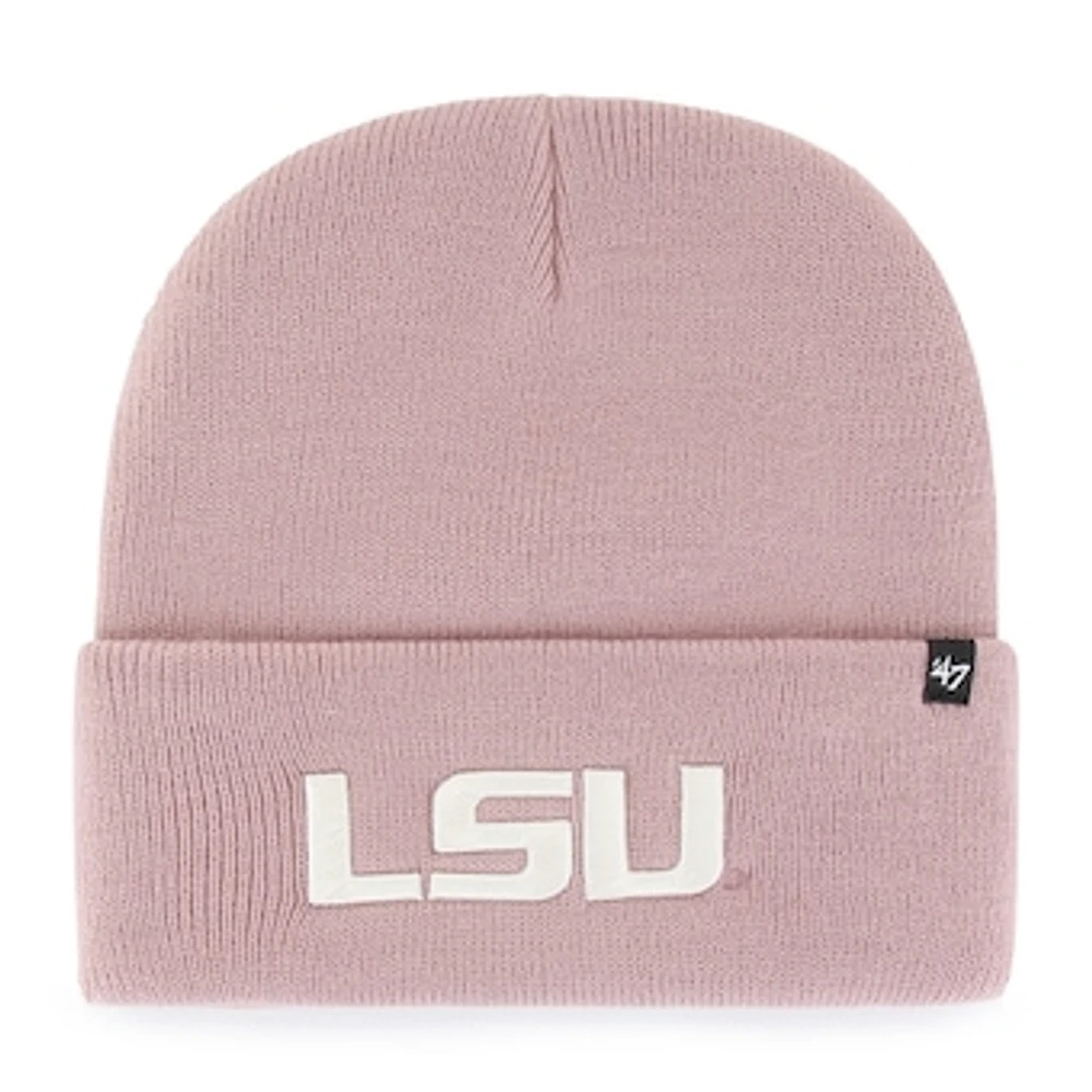 Women's '47 Pink LSU Tigers Haymaker Cuffed Knit Hat