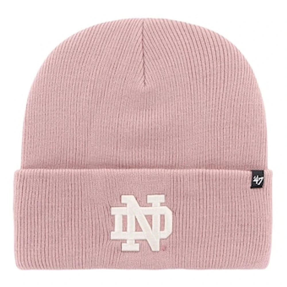 Women's '47 Pink Notre Dame Fighting Irish Haymaker Cuffed Knit Hat