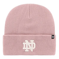 Women's '47 Pink Notre Dame Fighting Irish Haymaker Cuffed Knit Hat