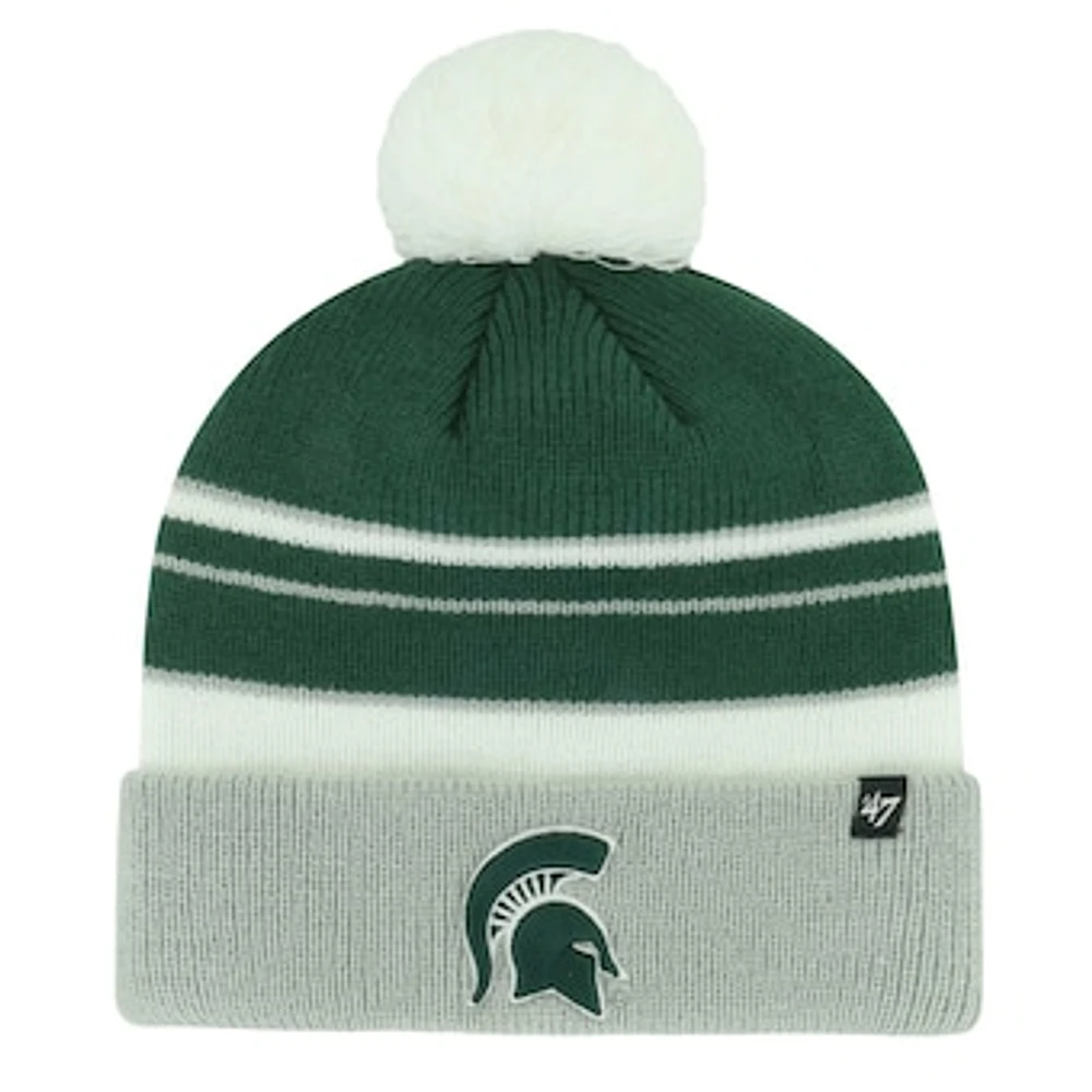 Youth '47 Green Michigan State Spartans Peewee Cuffed Knit Hat with Pom