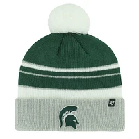 Youth '47 Green Michigan State Spartans Peewee Cuffed Knit Hat with Pom