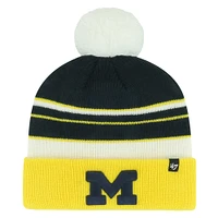 Youth '47 Navy Michigan Wolverines Peewee Cuffed Knit Hat with Pom