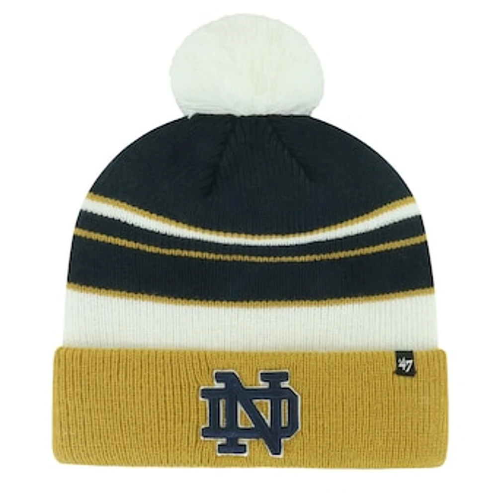 Youth '47 Navy Notre Dame Fighting Irish Peewee Cuffed Knit Hat with Pom