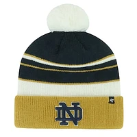 Youth '47 Navy Notre Dame Fighting Irish Peewee Cuffed Knit Hat with Pom