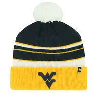 Youth '47 Navy West Virginia Mountaineers Peewee Cuffed Knit Hat with Pom