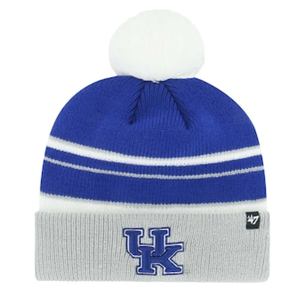 Youth '47 Royal Kentucky Wildcats Peewee Cuffed Knit Hat with Pom