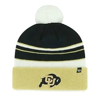 Youth '47 Black Colorado Buffaloes Peewee Cuffed Knit Hat with Pom