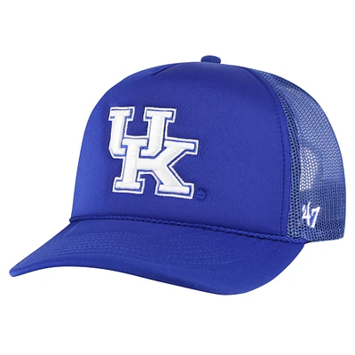 Men's '47 Royal Kentucky Wildcats Foam Front Mesh Trucker Snapback Hat