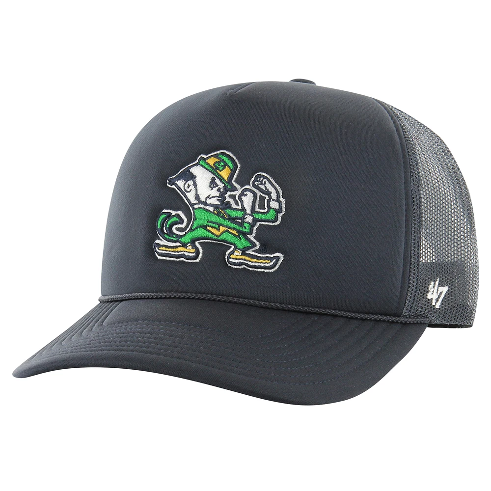 Men's '47 Navy Notre Dame Fighting Irish Foam Front Mesh Trucker Snapback Hat