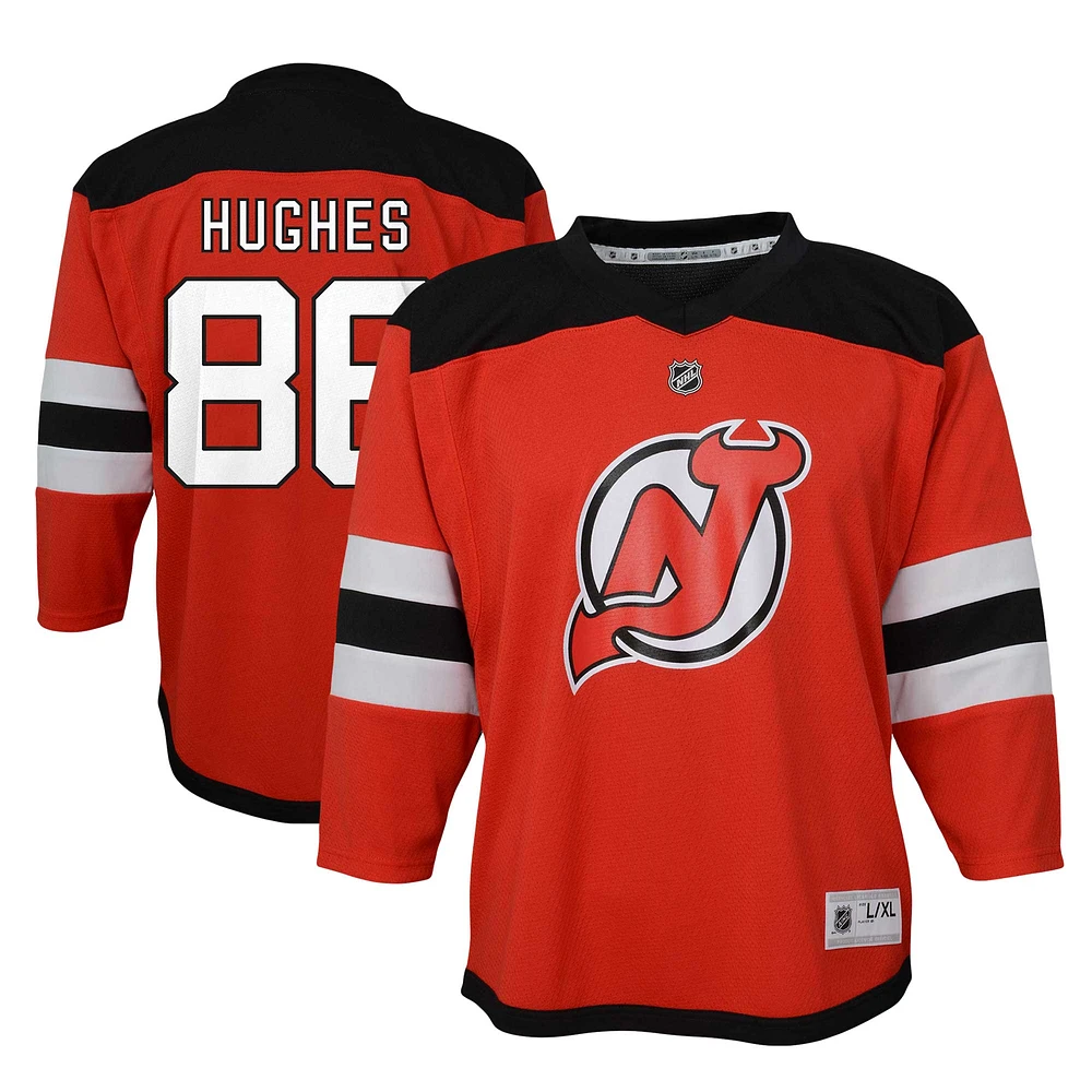 Toddler Jack Hughes Red New Jersey Devils Home Replica Player Jersey