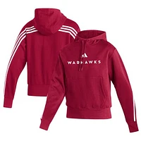 Women's adidas Maroon ULM Warhawks  Fashion AEROREADY Pullover Hoodie