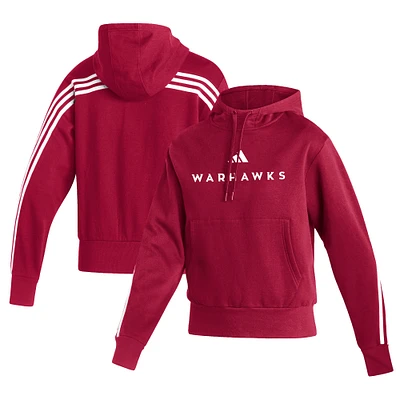 Women's adidas Maroon ULM Warhawks  Fashion AEROREADY Pullover Hoodie