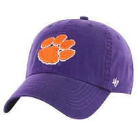 Men's '47 Purple Clemson Tigers Classic Franchise Legacy Fitted Hat