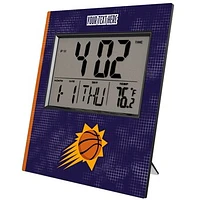 Keyscaper Phoenix Suns Cross Hatch Personalized Digital Desk Clock