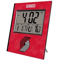 Keyscaper Portland Trail Blazers Cross Hatch Personalized Digital Desk Clock
