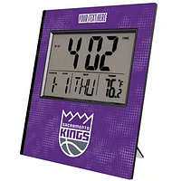 Keyscaper Sacramento Kings Cross Hatch Personalized Digital Desk Clock