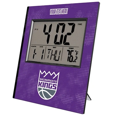 Keyscaper Sacramento Kings Cross Hatch Personalized Digital Desk Clock
