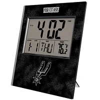 Keyscaper San Antonio Spurs Cross Hatch Personalized Digital Desk Clock