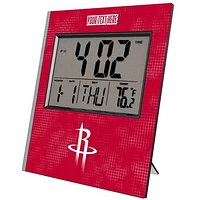 Keyscaper Houston Rockets Cross Hatch Personalized Digital Desk Clock