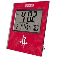Keyscaper Houston Rockets Cross Hatch Personalized Digital Desk Clock