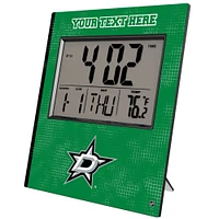 Keyscaper Dallas Stars Cross Hatch Personalized Digital Desk Clock