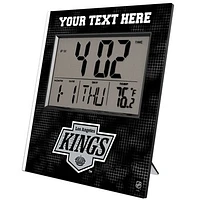 Keyscaper Los Angeles Kings Cross Hatch Personalized Digital Desk Clock