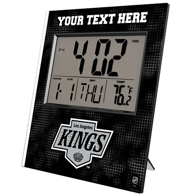 Keyscaper Los Angeles Kings Cross Hatch Personalized Digital Desk Clock
