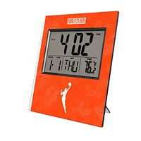 Keyscaper WNBA Cross Hatch Personalized Digital Desk Clock