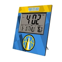 Keyscaper Chicago Sky Color Block Personalized Digital Desk Clock