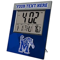 Keyscaper Memphis Tigers Color Block Personalized Digital Desk Clock