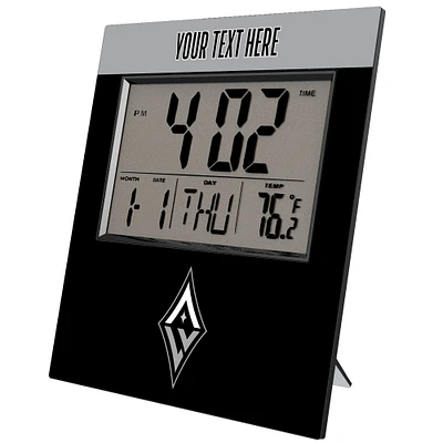 Keyscaper Las Vegas Aces Color Block Personalized Digital Desk Clock