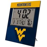 Keyscaper West Virginia Mountaineers Color Block Digital Desk Clock