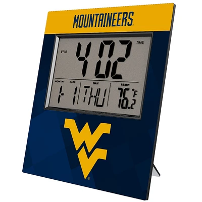 Keyscaper West Virginia Mountaineers Color Block Digital Desk Clock