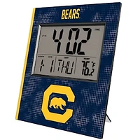 Keyscaper Cal Bears Cross Hatch Digital Desk Clock