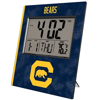 Keyscaper Cal Bears Cross Hatch Digital Desk Clock