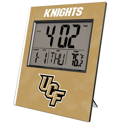 Keyscaper UCF Knights Cross Hatch Digital Desk Clock