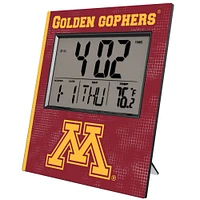 Keyscaper Minnesota Golden Gophers Cross Hatch Digital Desk Clock