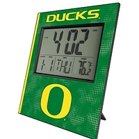 Keyscaper Oregon Ducks Cross Hatch Digital Desk Clock