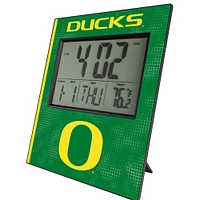 Keyscaper Oregon Ducks Cross Hatch Digital Desk Clock